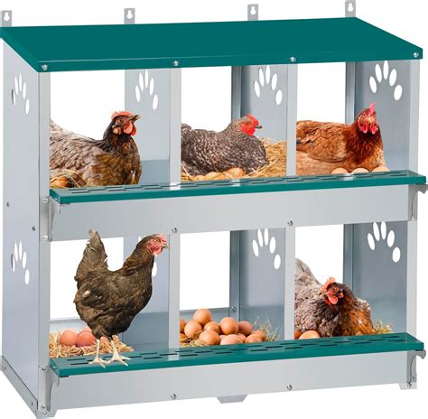 Harris Farms 2 Hole Galvanized Steel Chicken Nesting Box With 